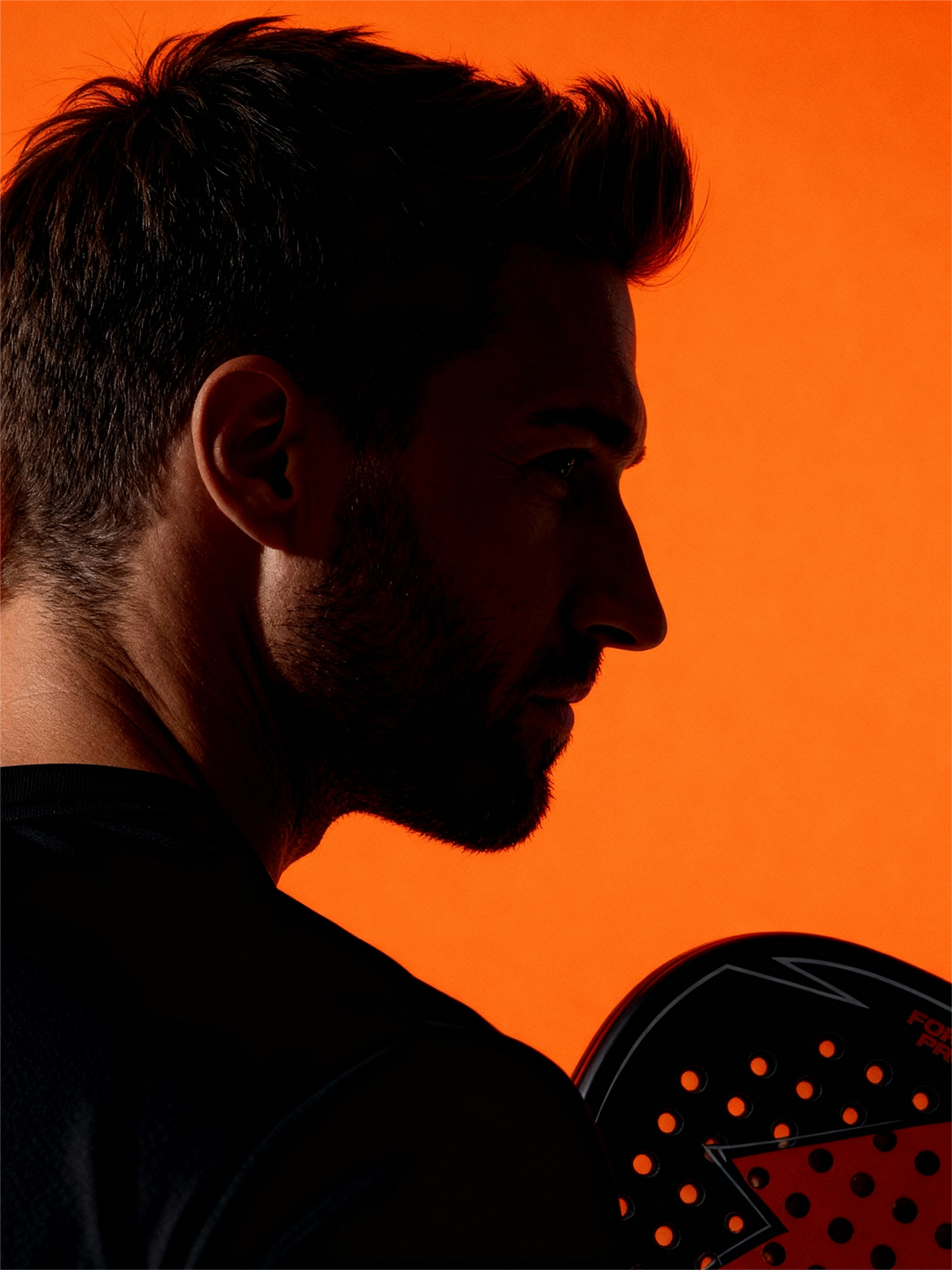 Vue aérienne d'un terrain de padel illustrant le plan de jeu en double avec le positionnement des quatre joueurs.