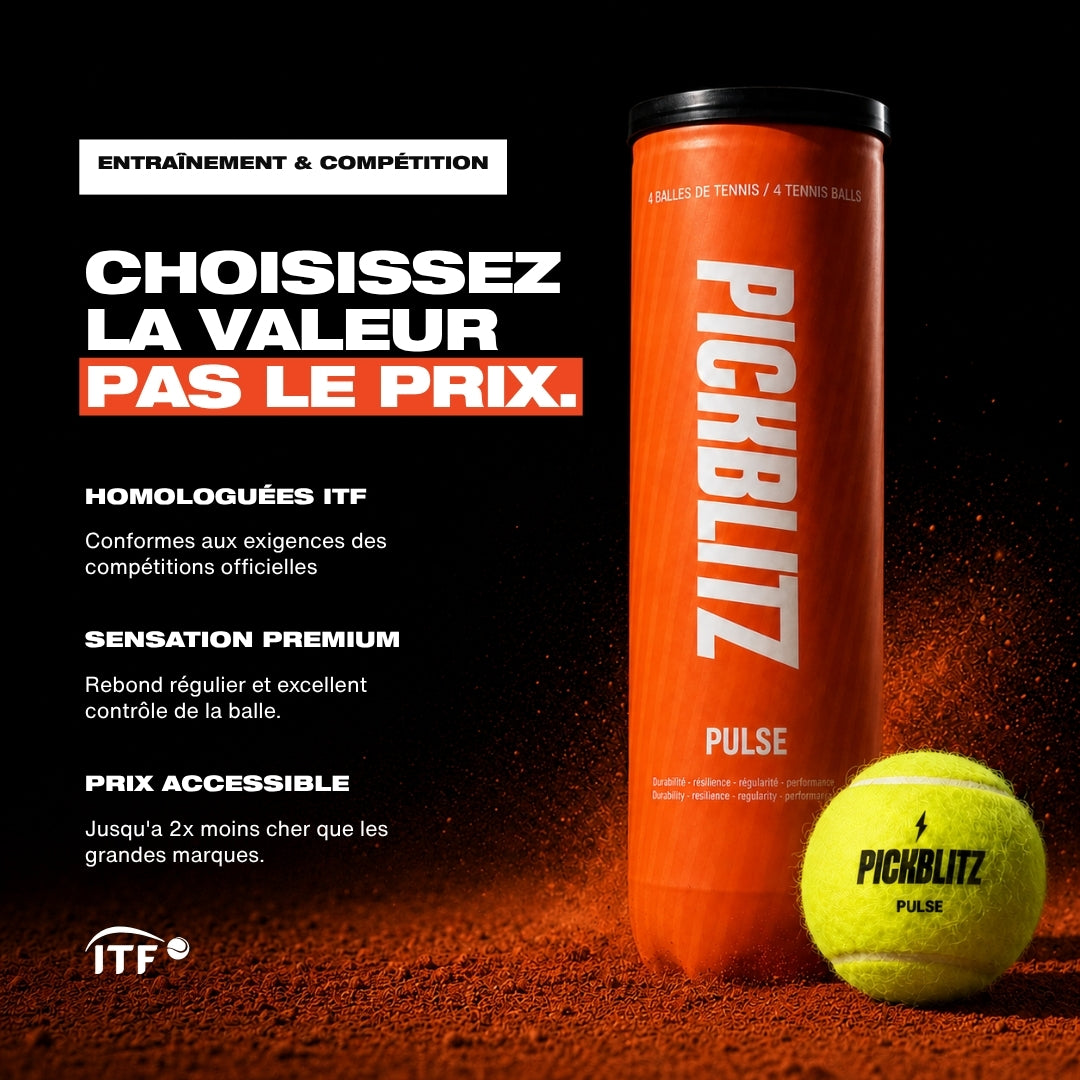 6 Tubes de 4 Balles - PULSE Tennis
