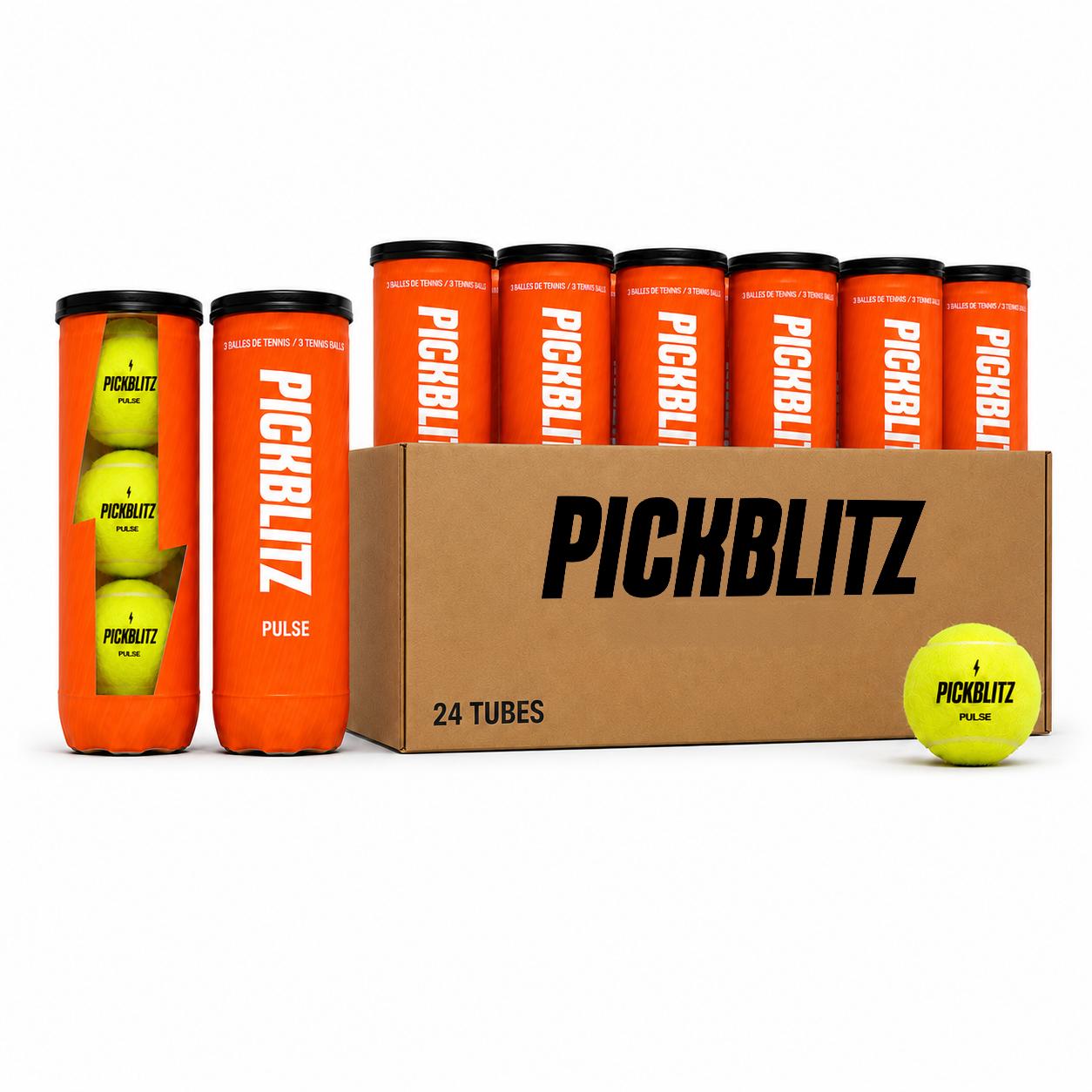 24 Tubes de 3 Balles - PULSE Tennis