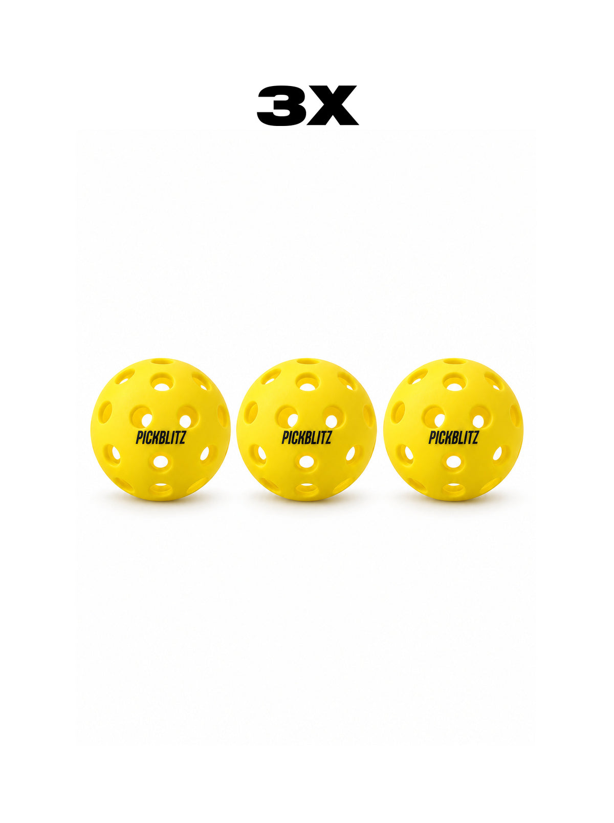 BLITZ 40 - Balle de pickleball d'entrainement (40 trous)